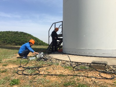 国华牙台一期风电场风机基础质量探地雷达探测